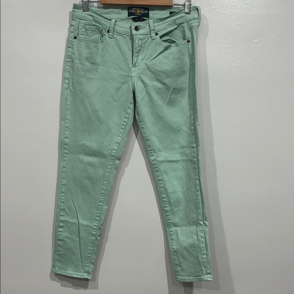 Lucky Brand Green Skinny Jeans Ankle Length